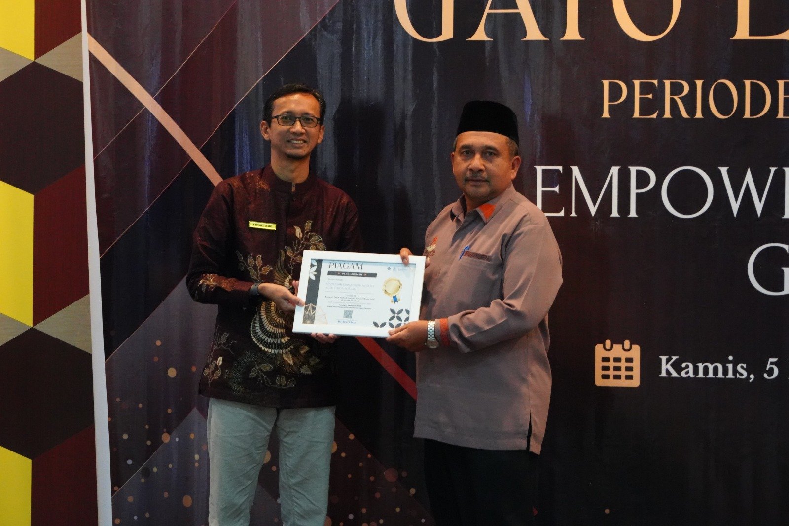 MTsN 3 Aceh Tengah Raih Terbaik 3 IKPA di Gayo Treasury Award 2025
