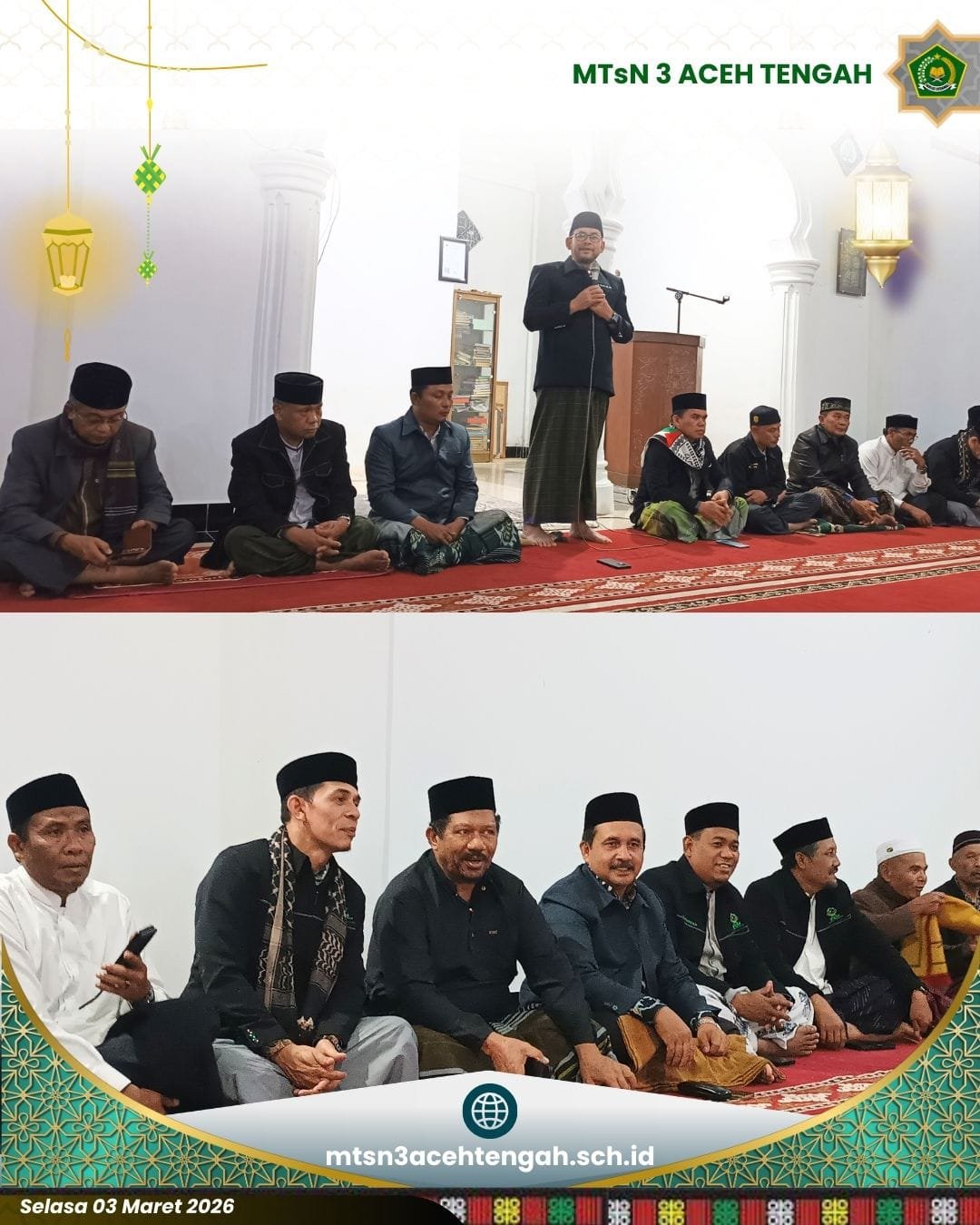 Kepala MTsN 3 Aceh Tengah Hadiri Safari Ramadhan
