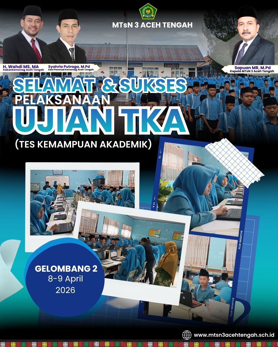 MTsN 3 Aceh Tengah Laksanakan Ujian Tes Kemapuan Akademik (TKA) 2026
